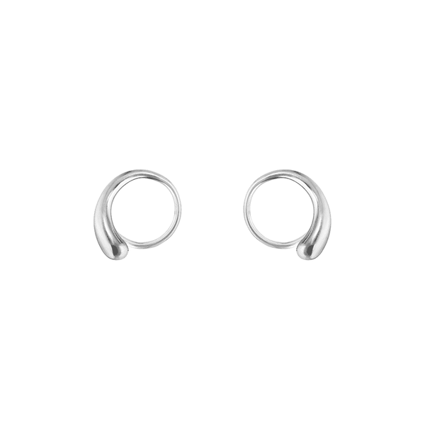 Georg Jensen Mercy Sterling Silver Swirl Earrings - Berry's Jewellers