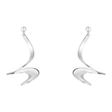 Mobius Silver Drop Earrings