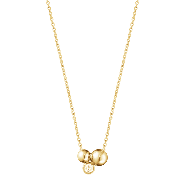 Georg Jensen Moonlight Grapes 18ct yellow gold diamond set pendant - Berry's Jewellers