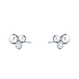 Moonlight Grapes silver and diamond earrings