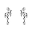 Moonlight Grapes Silver Chandelier Earrings