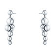Moonlight Grapes Silver Drop Earrings