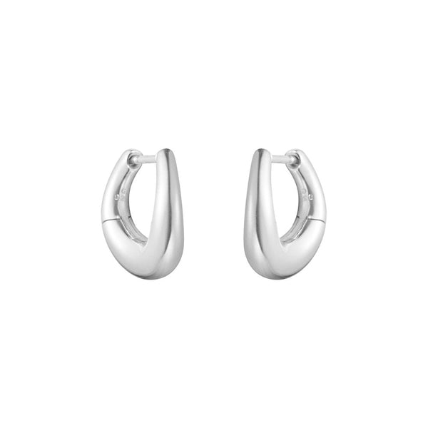 Georg Jensen Offspring Small Sterling Silver Earhoops - Berry's Jewellers
