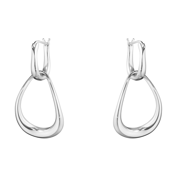Georg Jensen Offspring Sterling Silver Drop Earrings - Berry's Jewellers