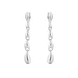 Reflect Sterling Silver Long Drop Earrings