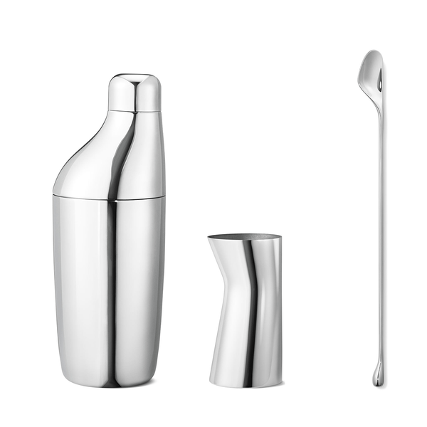 Georg Jensen Sky Shaker, Stirring Spoon & Jigger Set - Berry's Jewellers