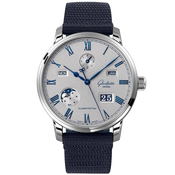 Glashütte Original Senator Excellence 42mm Silver Date Dial Automatic Men's Watch - Berry's Jewellers