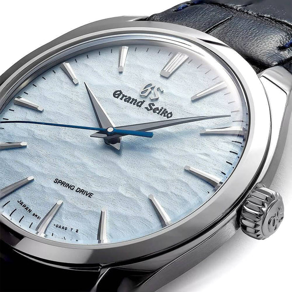 Grand Seiko Elegance Spring Drive 'Omiwatari' 39mm Silver Dial Men's Strap Watch - Berry's Jewellers