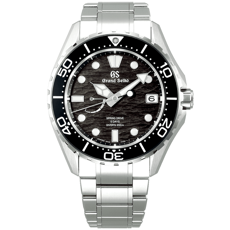 Grand Seiko Evolution 9 43.8mm Black Dial Men's Titanium Spring-Drive Watch - Berry's Jewellers