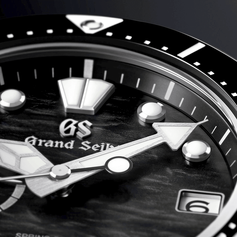Grand Seiko Evolution 9 43.8mm Black Dial Men's Titanium Spring-Drive Watch - Berry's Jewellers