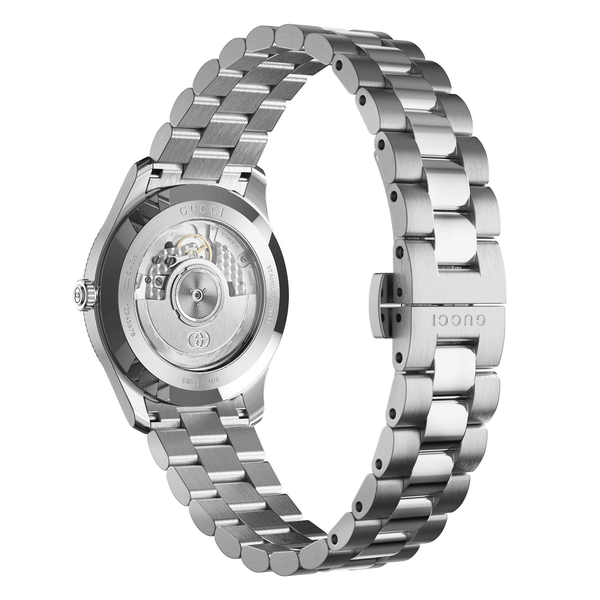 Gucci G-Timeless Automatic 40mm Stainless Steel Black Dial Bracelet Watch - Berry's Jewellers