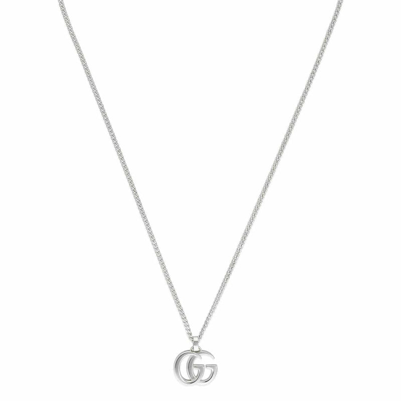 Gucci GG Marmont Sterling Silver Logo Necklace - Berry's Jewellers