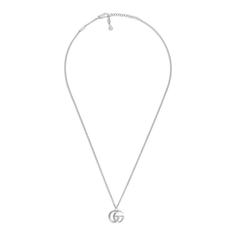 Gucci GG Marmont Sterling Silver Logo Necklace - Berry's Jewellers