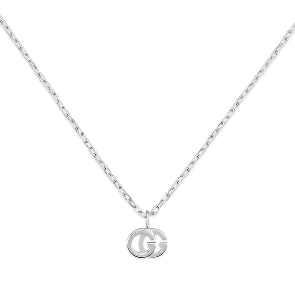 Gucci GG Running 18ct White Gold And Diamond Necklace - Berry's Jewellers
