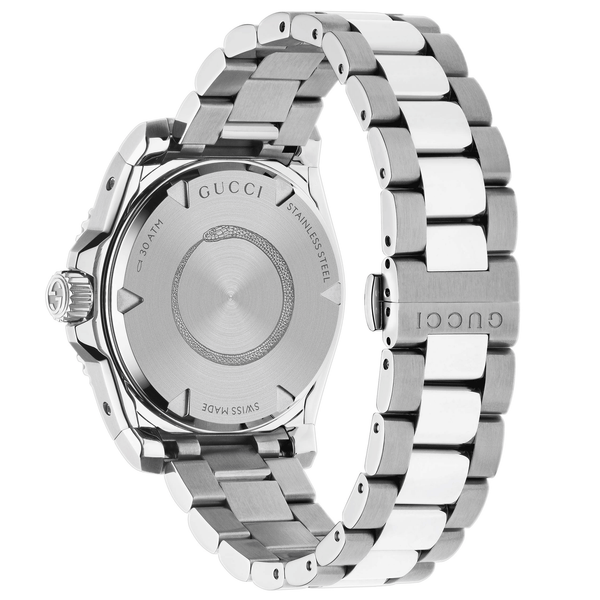 Gucci Gucci Dive 40mm Automatic Stainless Steel Watch With A Orange Dial & Ceramic Bezel - Berry's Jewellers