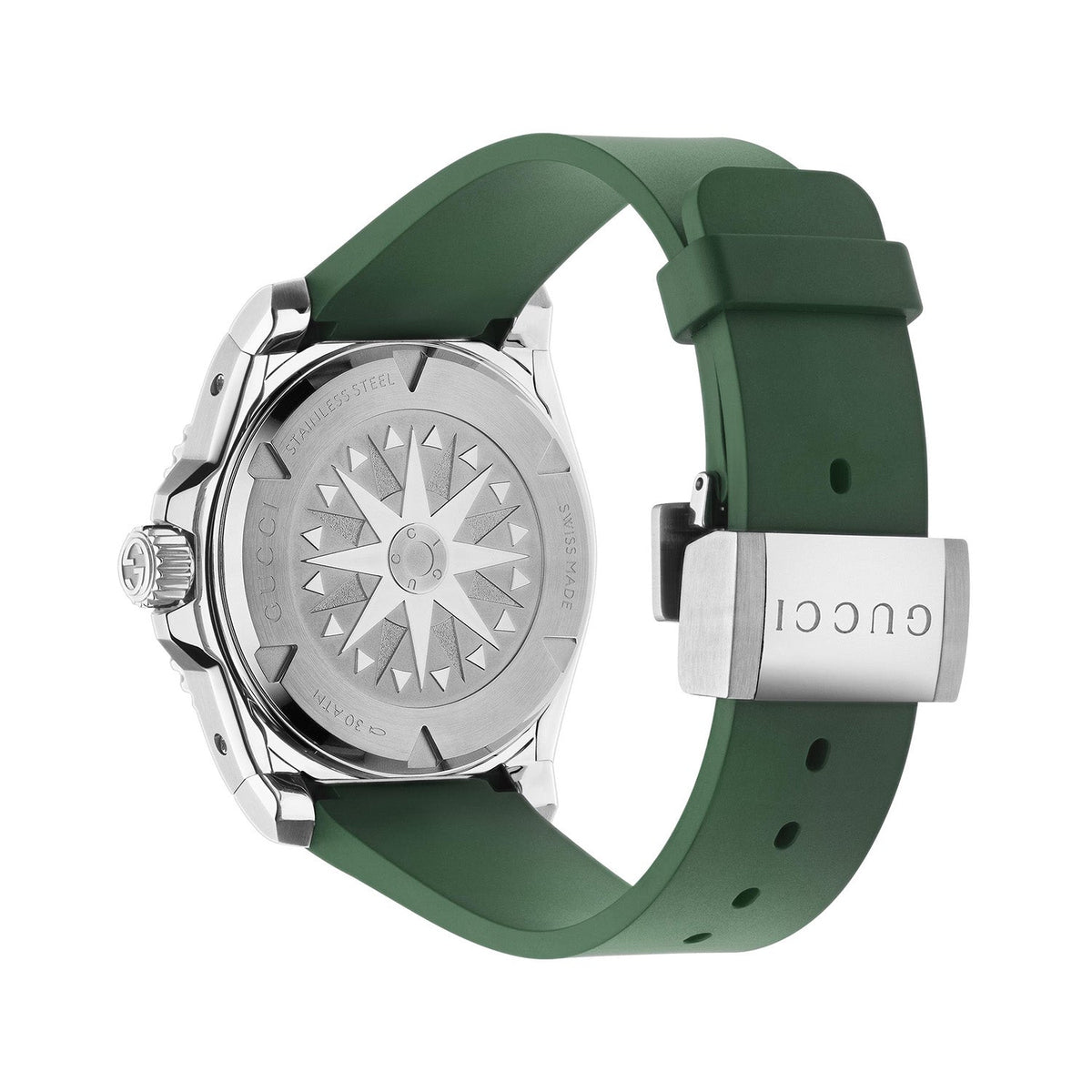 Gucci Gucci Dive Automatic 40mm Stainless Steel Black Dial Rubber Strap Watch - Berry's Jewellers