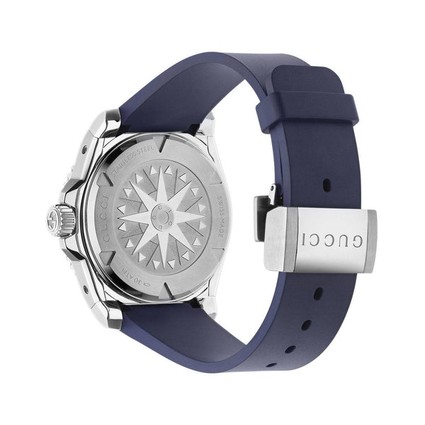 Gucci Gucci Dive Automatic 40mm Stainless Steel Blue Dial Rubber Strap Watch - Berry's Jewellers