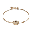 Gucci Interlocking 18ct Rose Gold Mother Of Pearl And Diamond Bracelet