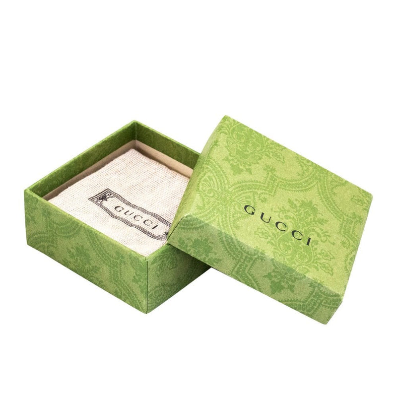 Gucci Gucci Interlocking Sterling Silver And Black Enamel 6mm Ring - Berry's Jewellers