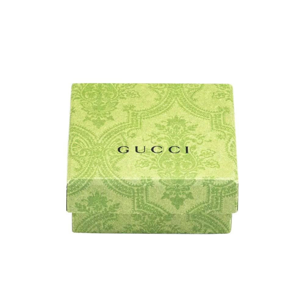 Gucci Gucci Interlocking Sterling Silver And Black Enamel 6mm Ring - Berry's Jewellers