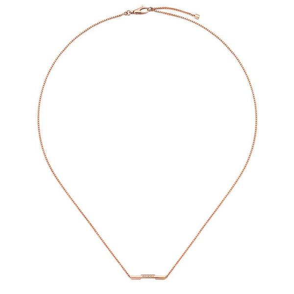 Gucci Gucci Link to Love 18ct Rose Gold Necklace - Berry's Jewellers
