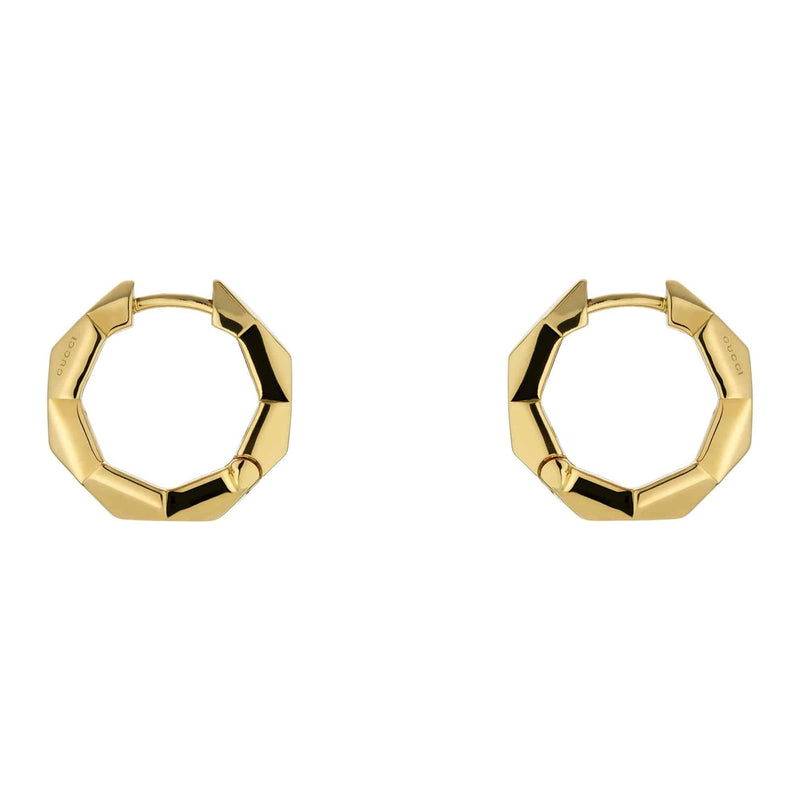 Gucci Gucci Link to Love 18ct Yellow Gold Hoop Earrings - Berry's Jewellers