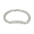 Gucci Tag Sterling Silver With Interlocking Logo Bracelet