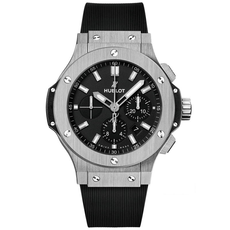 Hublot Big Bang Steel 44mm Automatic Chronograph Strap Watch