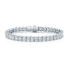 Platinum Radiant Cut Diamond Tennis Bracelet