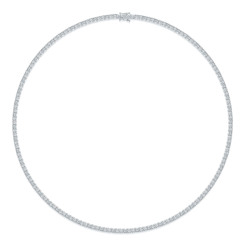 18ct White Gold Round Brilliant Cut Diamond Collarette