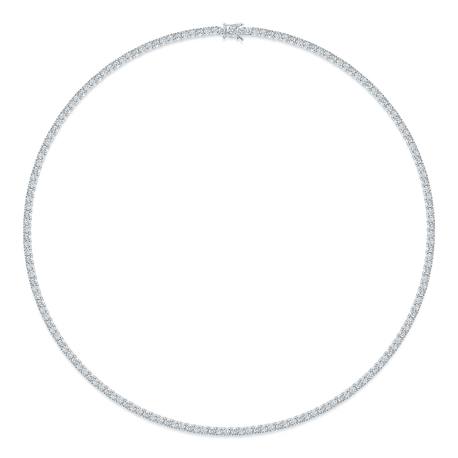 18ct White Gold Round Brilliant Cut Diamond Collarette