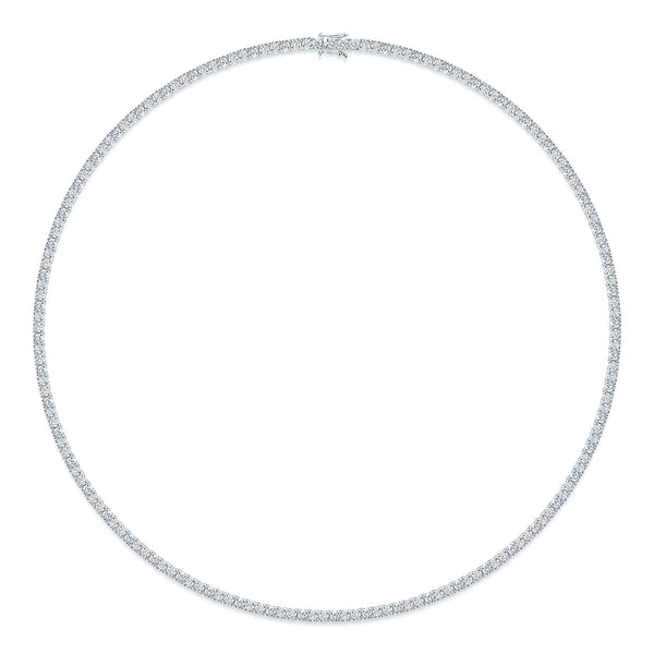 18ct White Gold Round Brilliant Cut Diamond Collarette