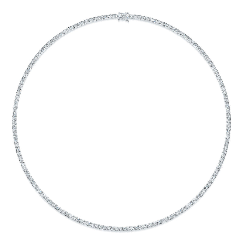 18ct White Gold Round Brilliant Cut Diamond Collarette