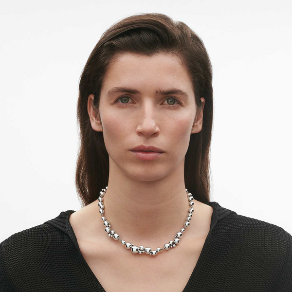 Moonlight Grapes Chain Silver Necklace