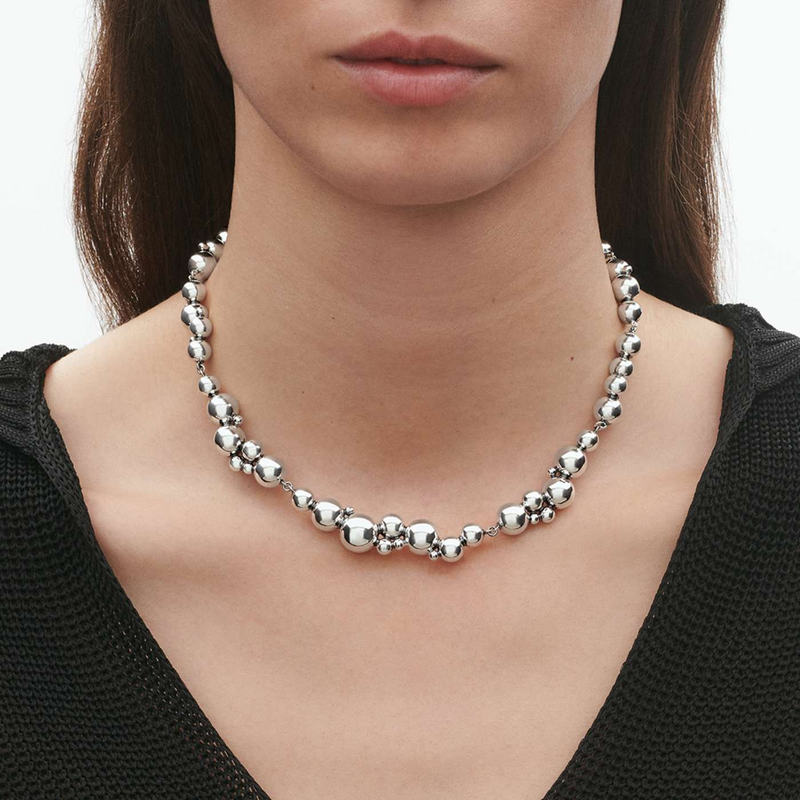 Georg Jensen Moonlight Grapes Chain Silver Necklace - Berry's Jewellers