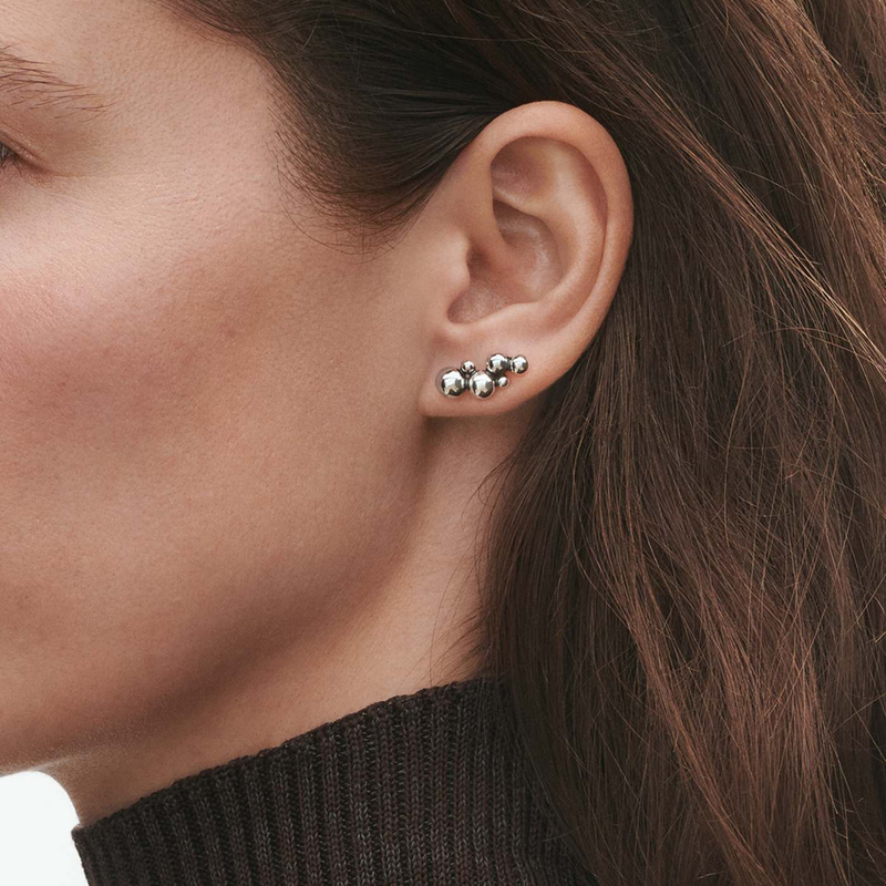 Georg Jensen Moonlight Grapes Sterling Silver Ear cuffs - Berry's Jewellers