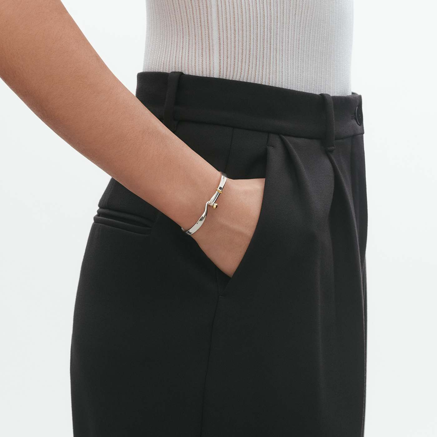 Torun Silver & Gold Bangle