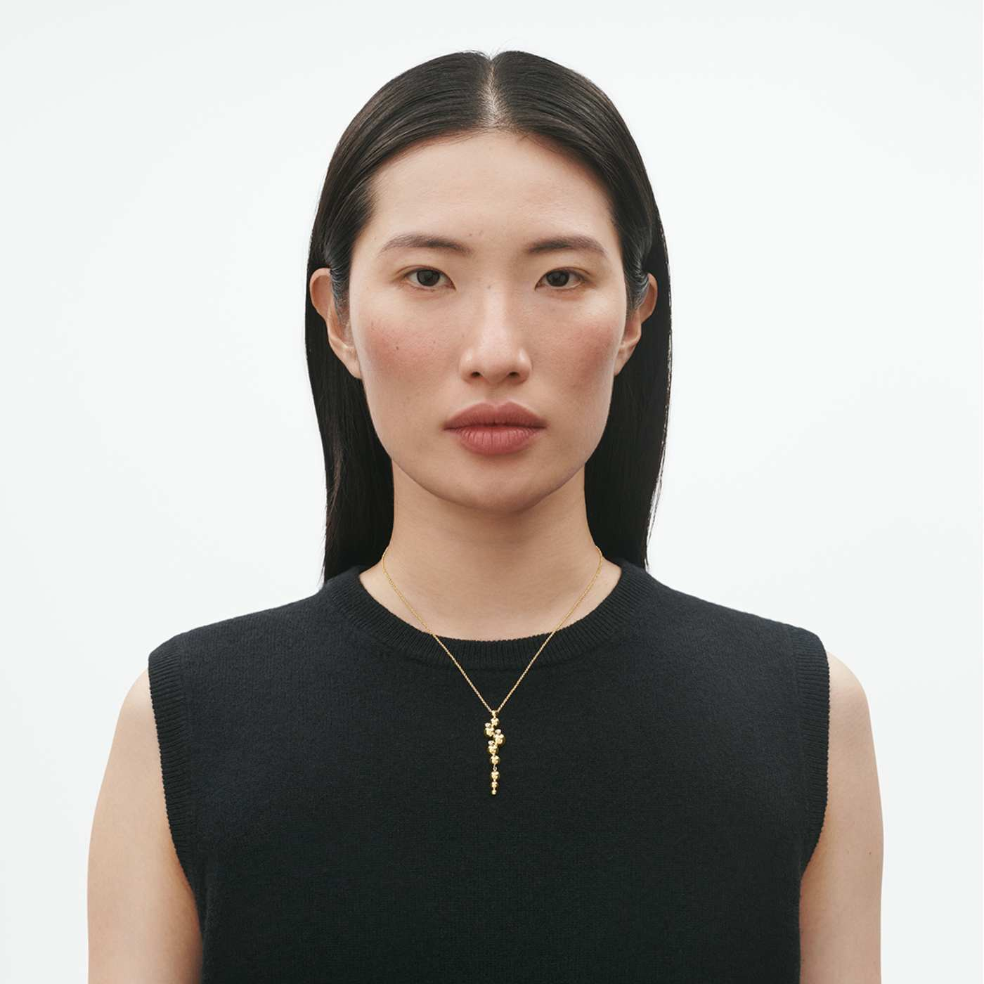 Moonlight Grapes 18ct Yellow Gold Diamond Set Drop Pendant