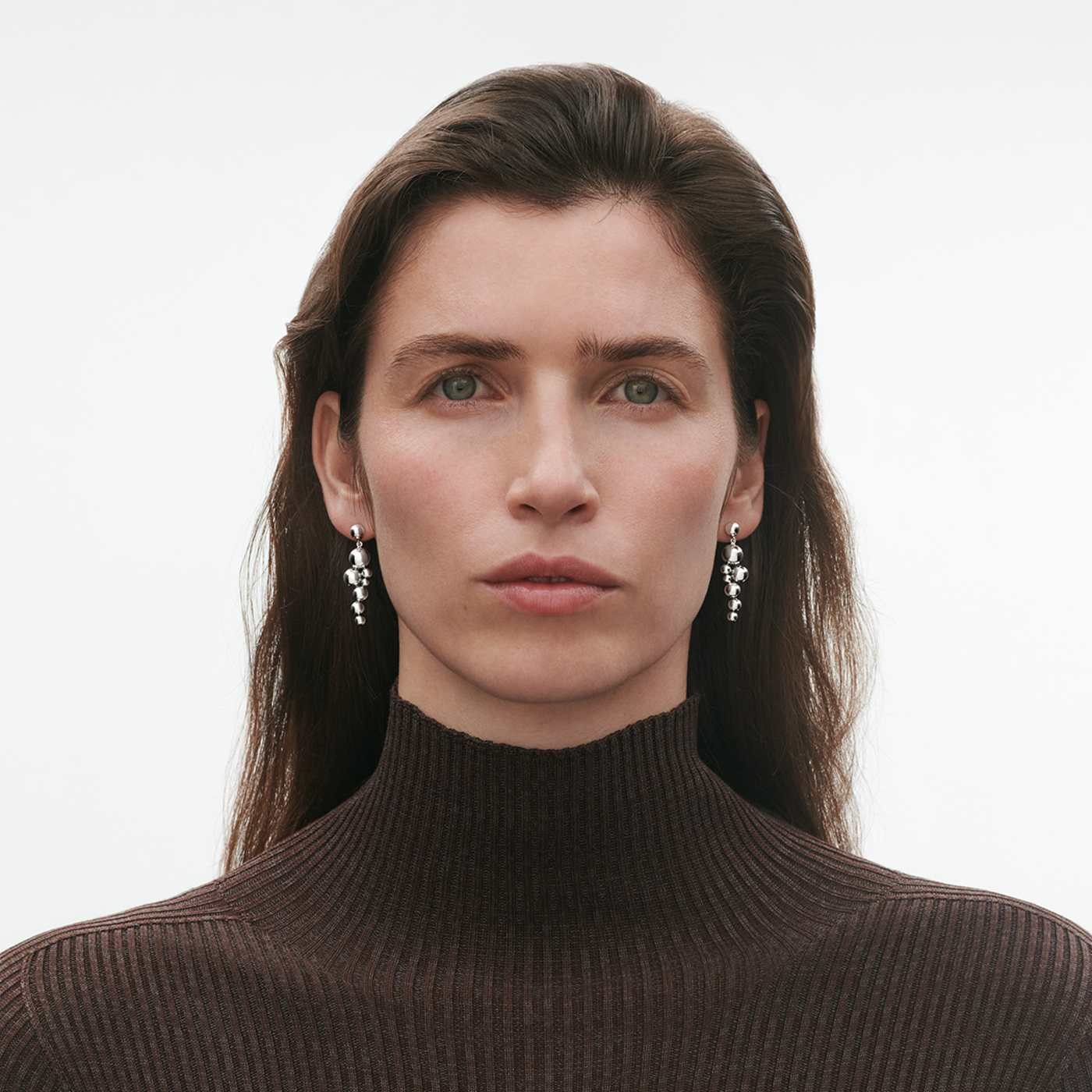 Moonlight Grapes silver drop earrings