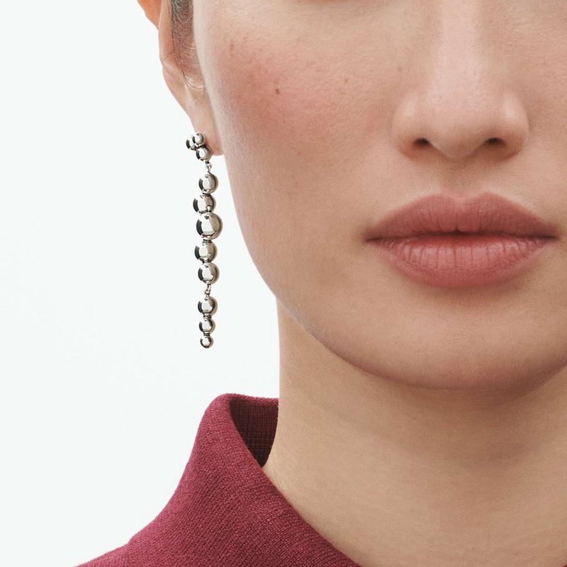   Moonlight Grapes ピアス Moonlight Grapes Oxidised Sterling Silver Long Drop Earrings 10019040