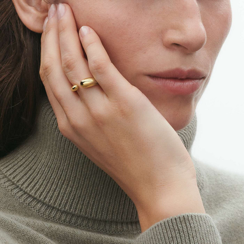 Georg Jensen Mercy 18ct Yellow Gold Plain Ring - Berry's Jewellers