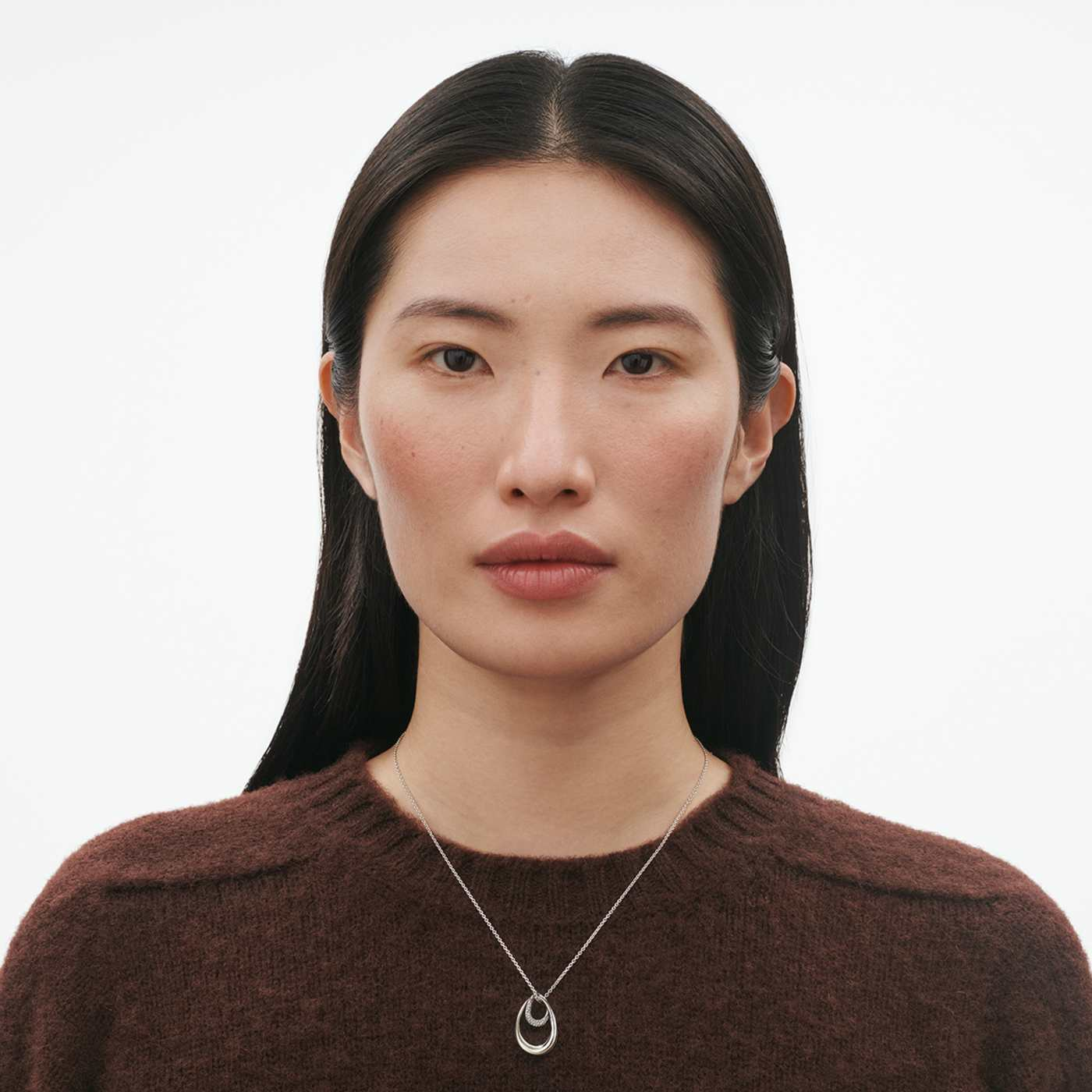 Sterling Silver Offspring Diamond Pendant