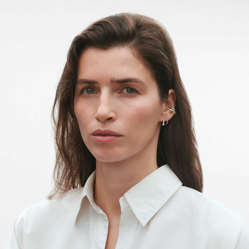 Mercy Sterling Silver Swirl Earrings