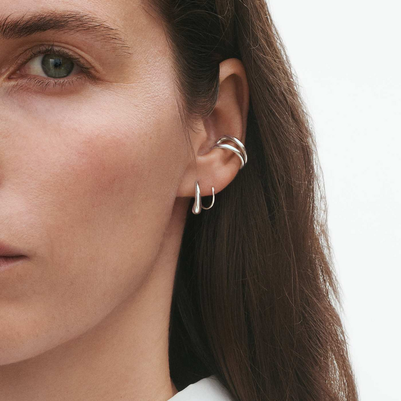 Mercy Sterling Silver Swirl Earrings