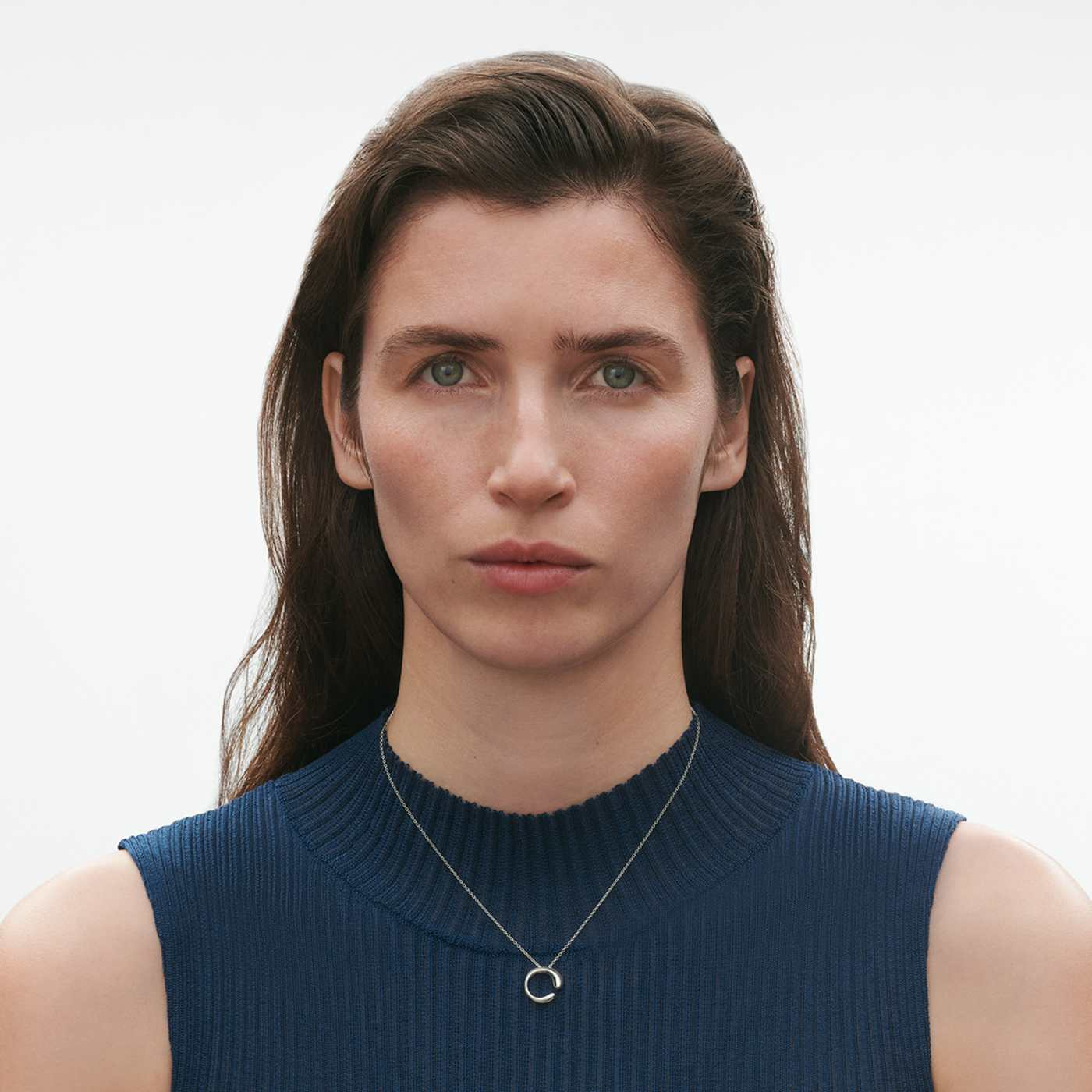 Mercy Sterling Silver Small Side Pendant