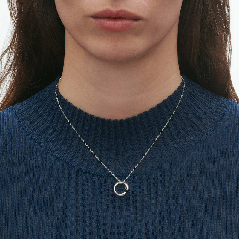 Georg Jensen Mercy Sterling Silver Small Side Pendant - Berry's Jewellers