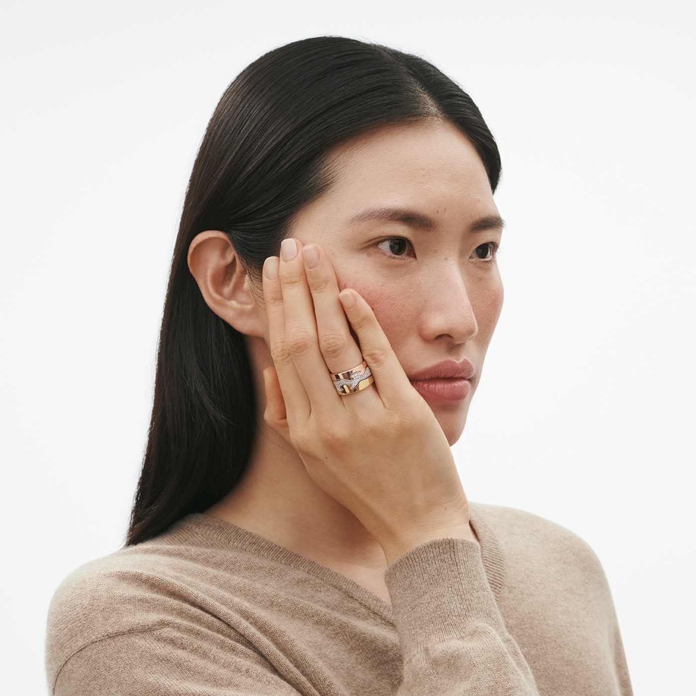 18ct Yellow Gold Fusion End Ring