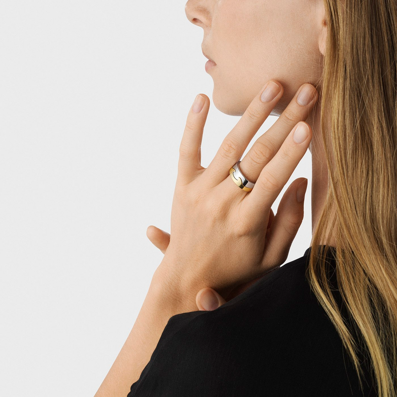 18ct White Gold Fusion End Ring