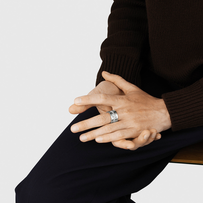 18ct White Gold Fusion End Ring