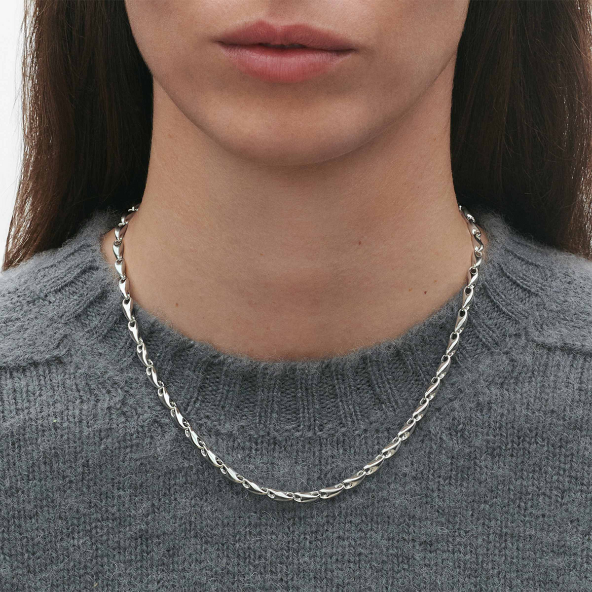 Georg Jensen Reflect Link Sterling Silver Necklace - Berry's Jewellers